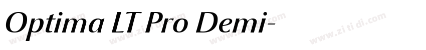 Optima LT Pro Demi字体转换 Optima LT Pro Demi字体转换